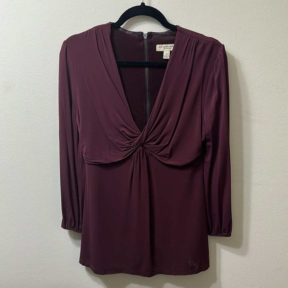 Burberry Maroon Top